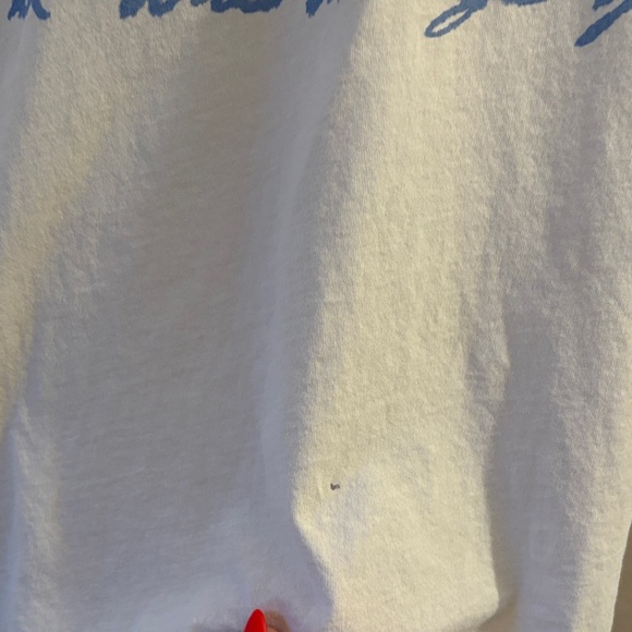 imogene + willie Cream Tee with Red Floral Design - Picture 5 of 10